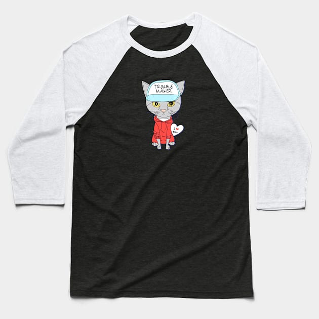 Trouble Maker Baseball T-Shirt by TambuStore